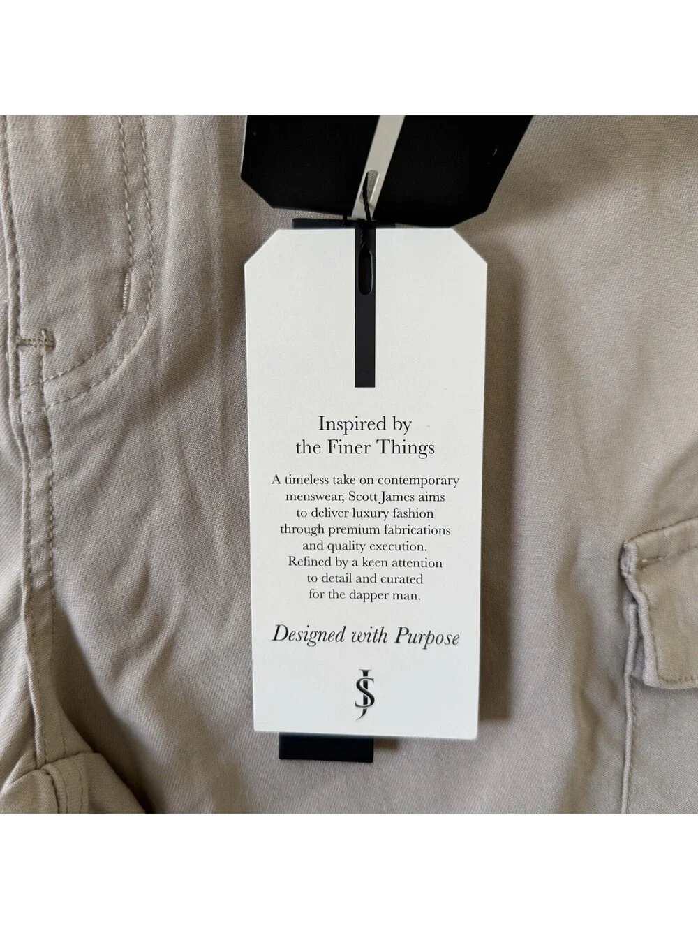 NEW Scott James Cargo Shorts Superior Stretch Size 32 Light Khaki NWT Utility